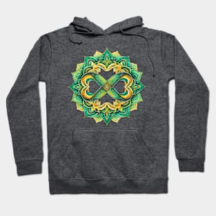 Mandala Green Yellow 2 Hoodie